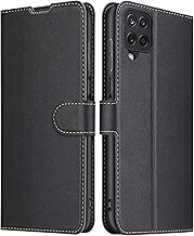 ELESNOW Coque pour Samsung Galaxy A12 / M12, Premium Portefeuille Étui Housse en Cuir Compatible avec Samsung Galaxy A12 / M12 (Noir)
