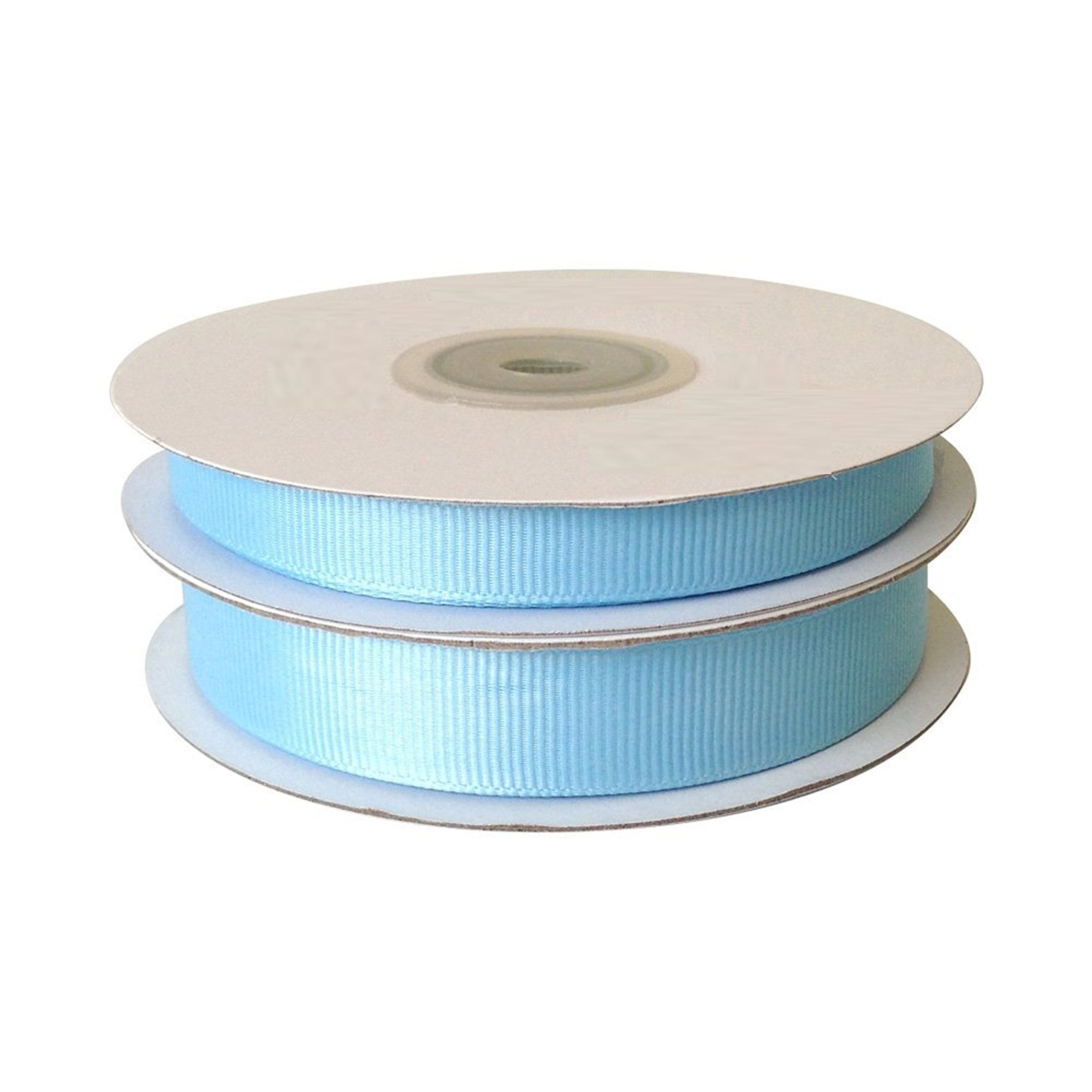 Grosgrain Ribbon 10mm X 22 Metrs (Pale Blue) for Gifts Wrap Sew Party, Decorations Events Dress Wedding Christmas Crafts, Bows Floral Balloons Hairs, Cake More