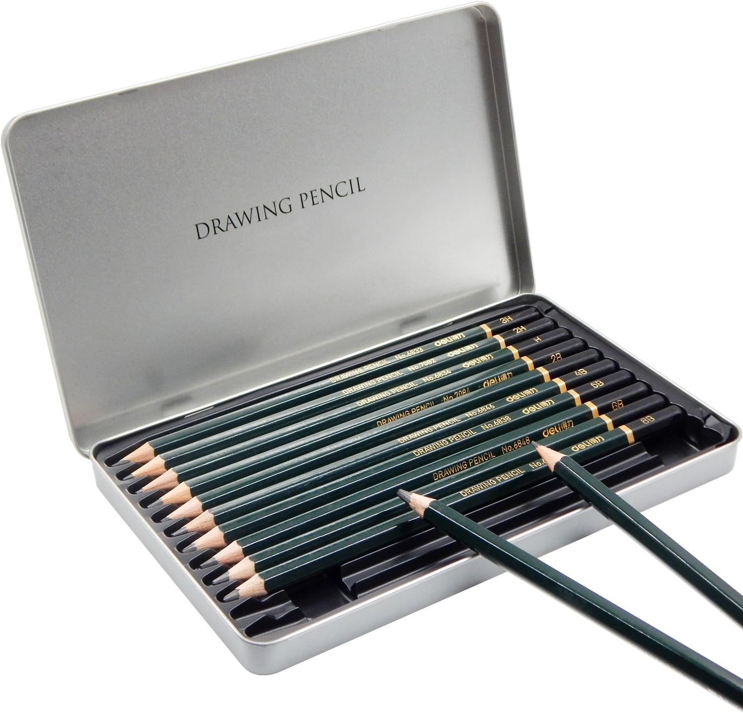 OFFIDIX Graphic Sketching Pencils 2b 4b 6b HB, Complete Set Drawing