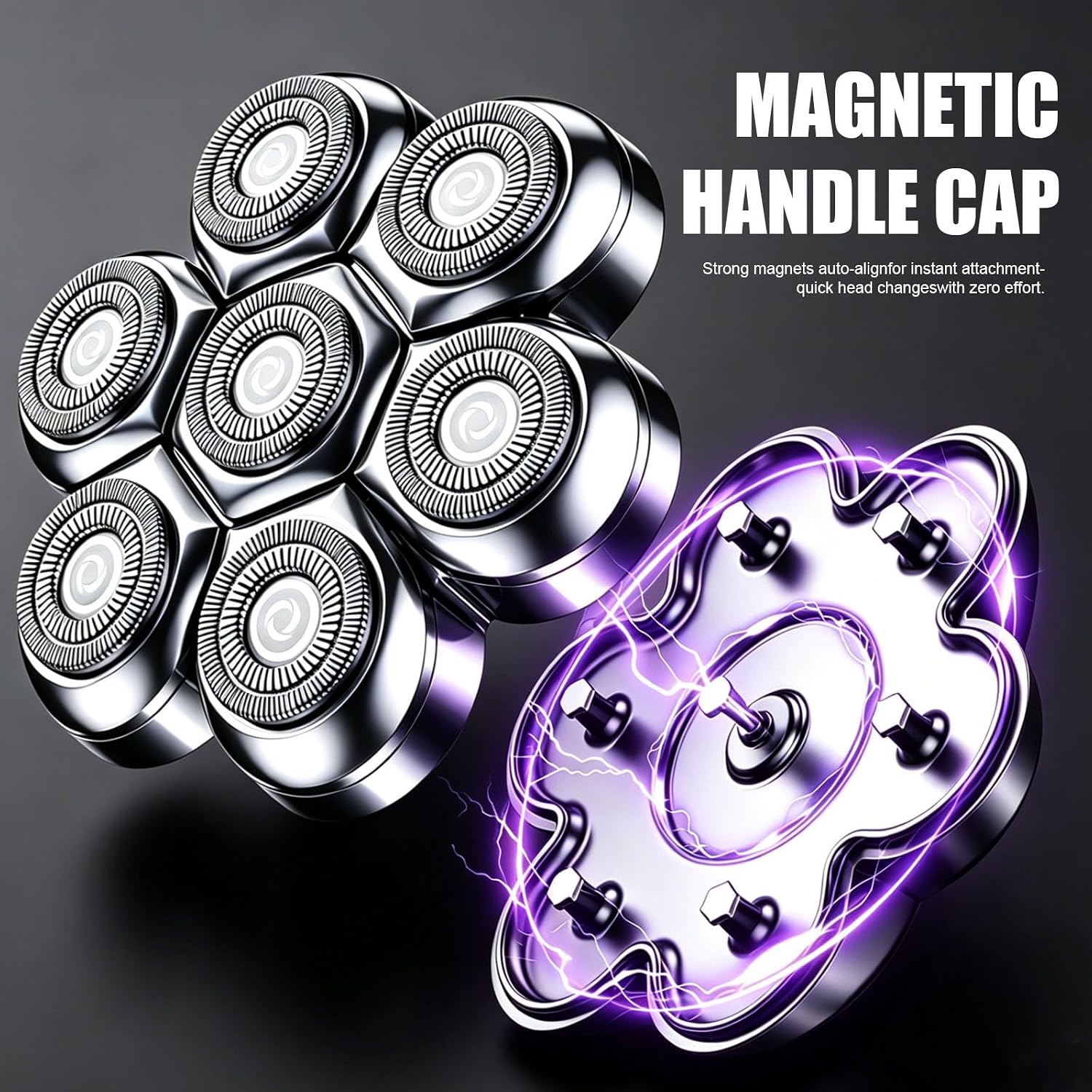 7D Magnetic Floating Heads for SHPAVVER Wyklaus Cyruzi Bald Razors