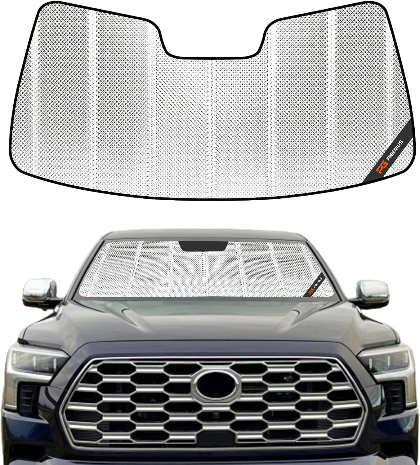 Pigenius Windshield Sunshade for Toyota Sequoia 2008-2022 Front Window Shade - AstraGuard
