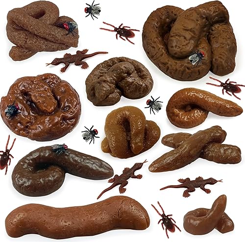 Diferentes formas falsas de perro falso, caca de caca falsa, broma divertida, juguetes complicados, accesorios de broma para Halloween, fiesta de