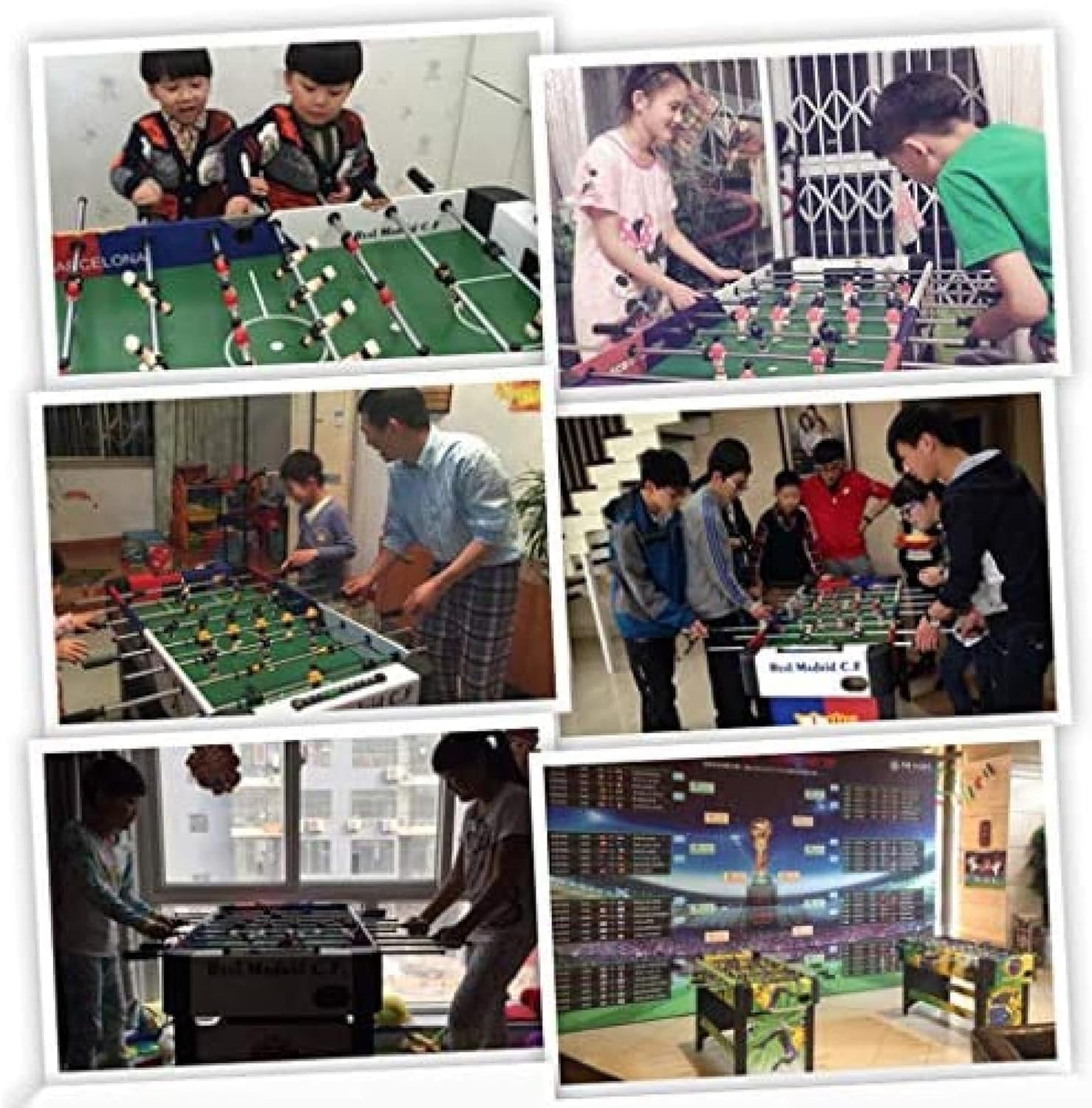Tavolo da biliardino pieghevole, gioco di calcio per bambini e adulti, perfetto per tornei di pub e divertimento in famiglia, intrattenimento compatto al chiuso