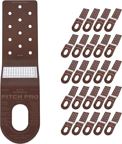Guardian 10544 Pitch Pro Slotted Roof Anchor (25 Pack) | Powder Coated Steel | 5