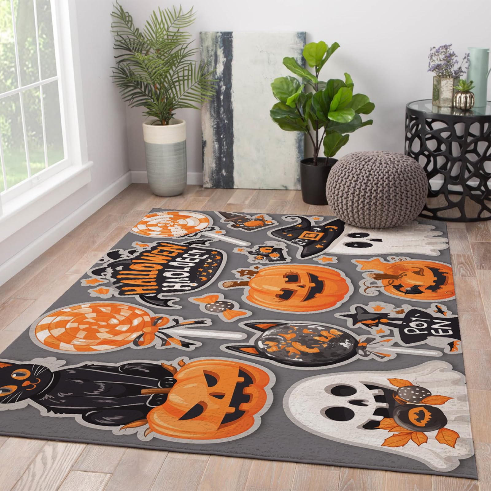 Tapis de sol intérieur Halloween mince antidérapant 120x180