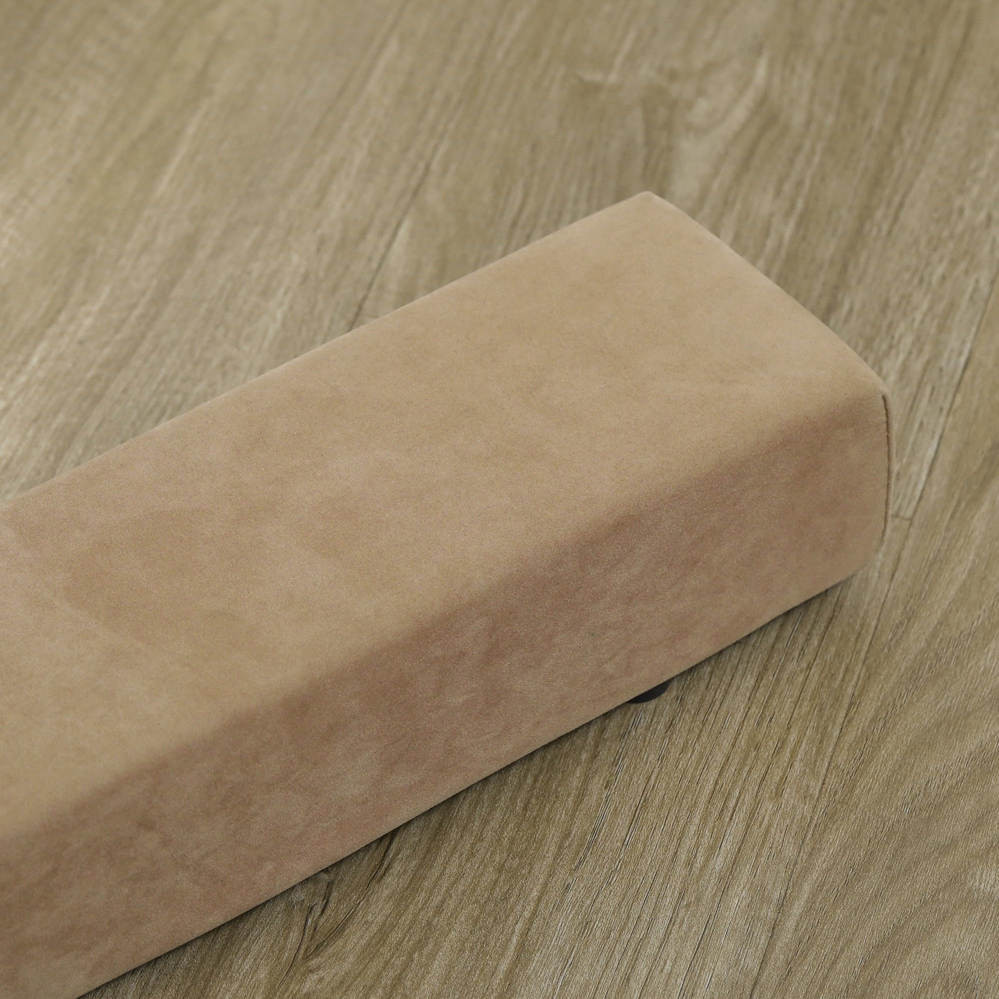 HOMCOM Poutre de Gymnastique Pliable antidérapante 210 cm, Poutre Gymnastique pour entraînement à l'équilibre, Marron