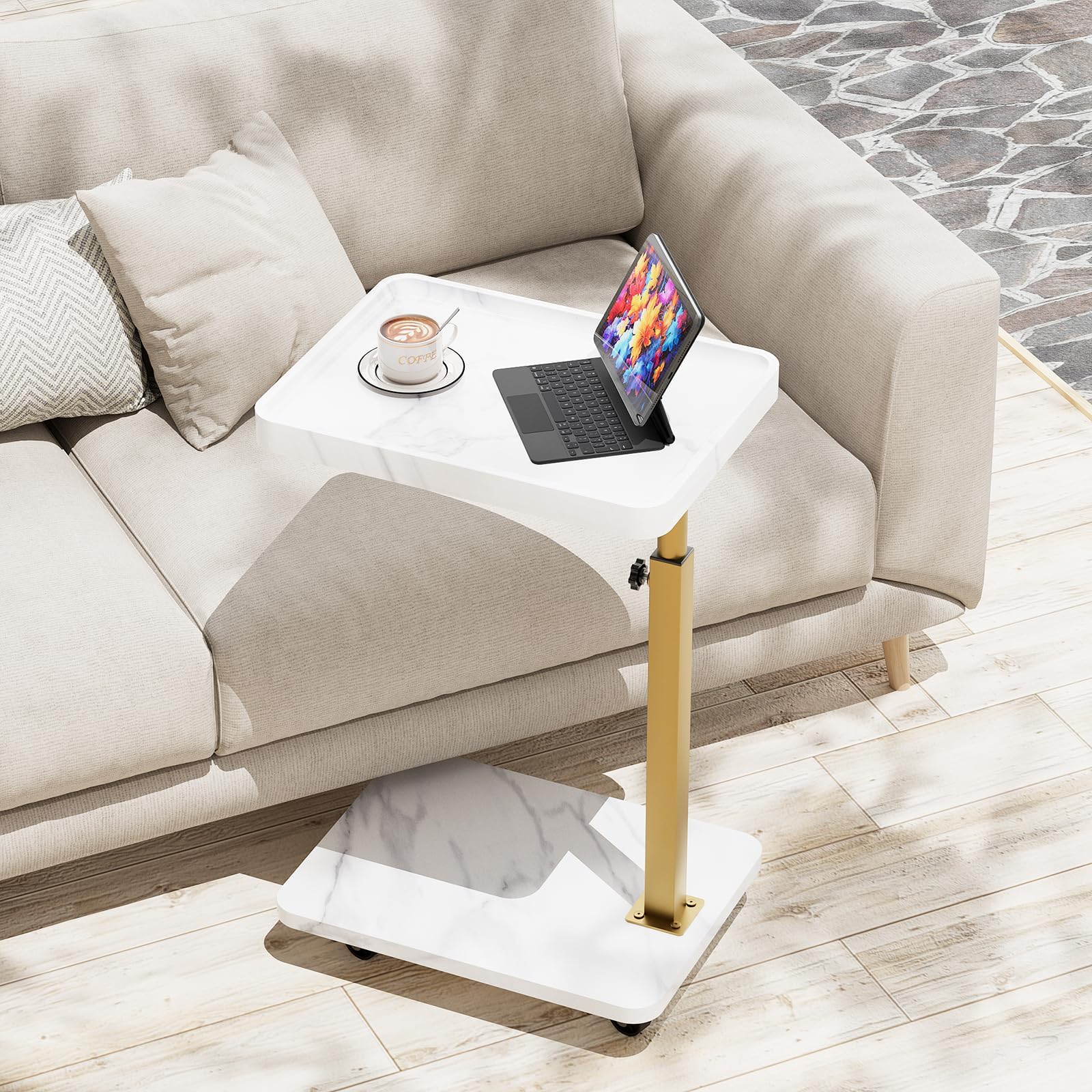 Amazon.com: Katrawu TV Tray Table, Adjustable Dinner Trays for