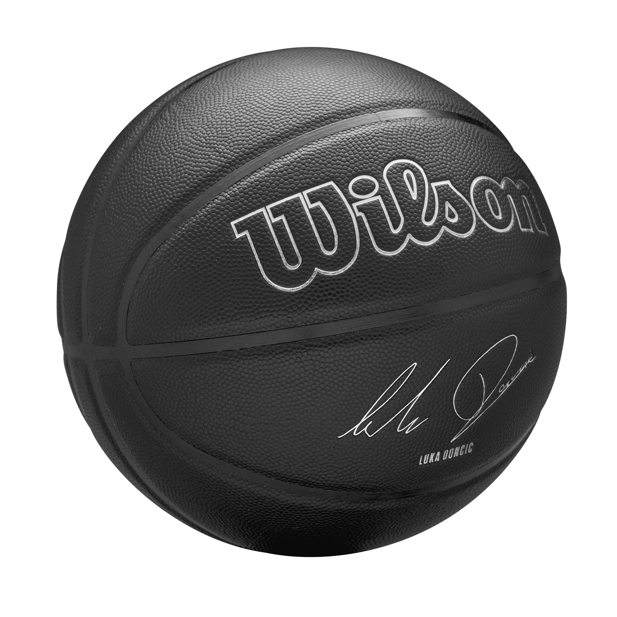 Wilson NBA Nightmode Basketball - Luka, 7, Black