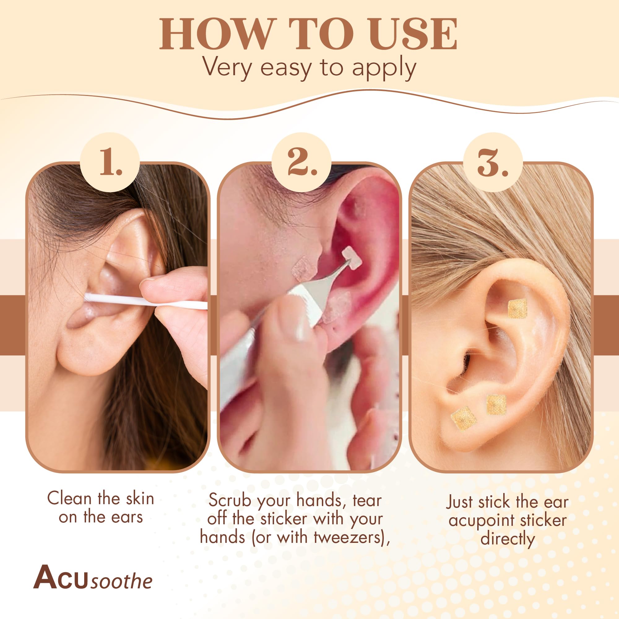 Graines d'oreille - Pansements jetables d'acupuncture Vaccaria Earseed Nude pour utilisation instantanée (600)