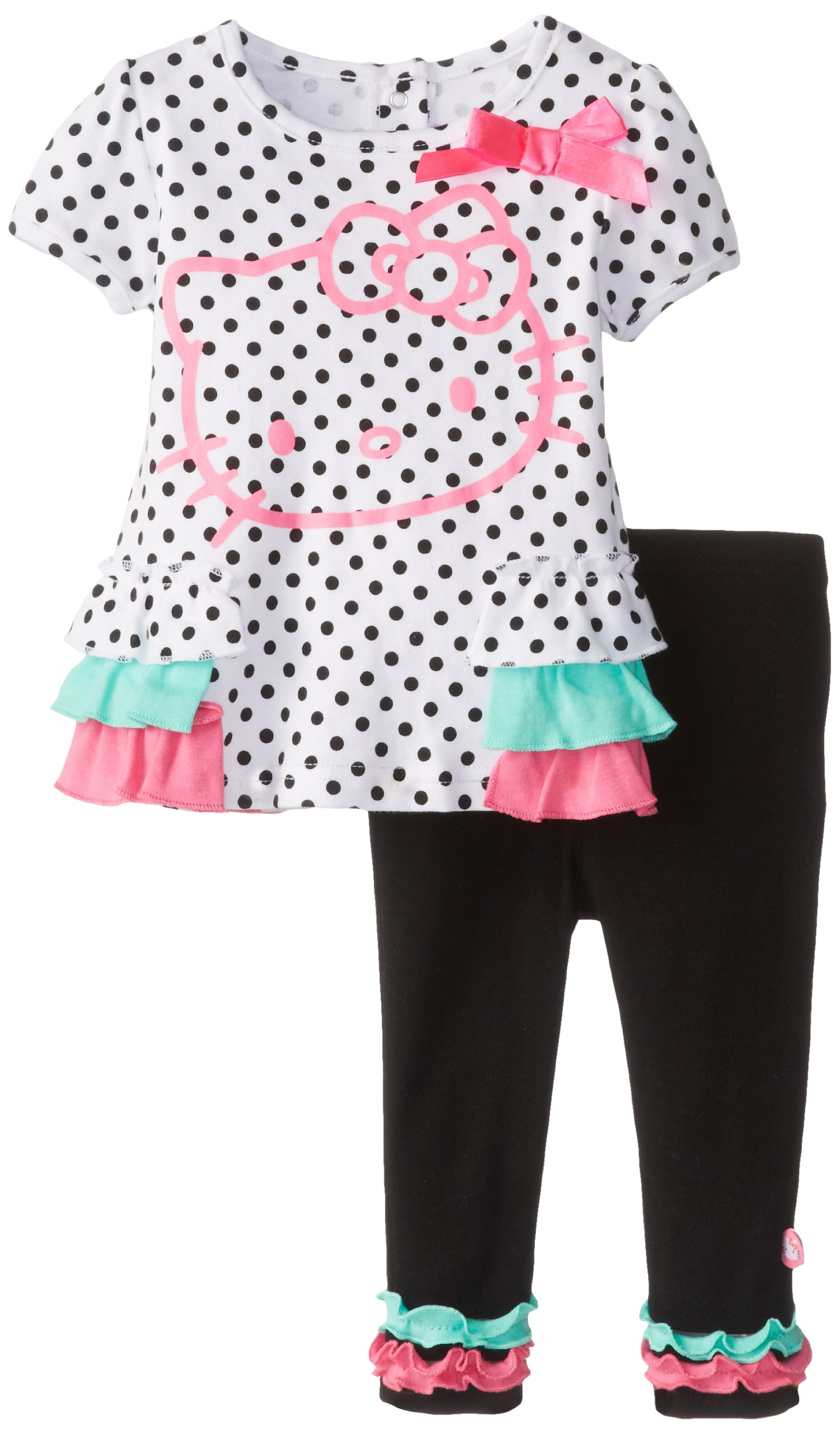 Hello Kitty Baby Baby-Girls Infant 2 Piece Legging Set with Neon Screenprint