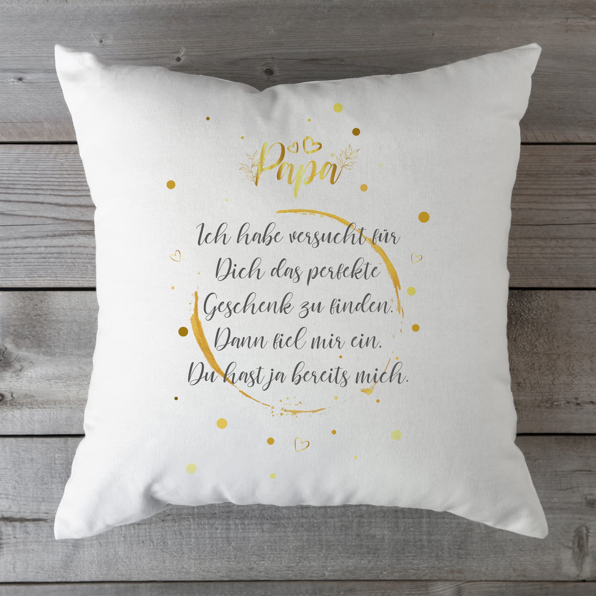 GRAVURZEILE Cuscino decorativo con scritta in lingua tedesca Papa Ich habe Tentert, federa stampata con chiusura lampo, regalo per amici, familiari e partner in ogni occasione, 100% poliestere, 40 GRAVURZEILE Cuscino decorativo con scritta in lingua tedesca Papa Ich habe Tentert, federa stampata con chiusura lampo, regalo per amici, familiari e partner in ogni occasione, 100% poliestere, 40