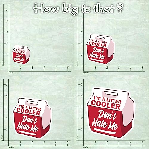 Miniatura 6 de 314PI Calcomanías de vinilo troqueladas con texto en inglés Don't Hate Me Water Assistant, 3 unidades, calcomanías de enfriamiento, calcomanías más