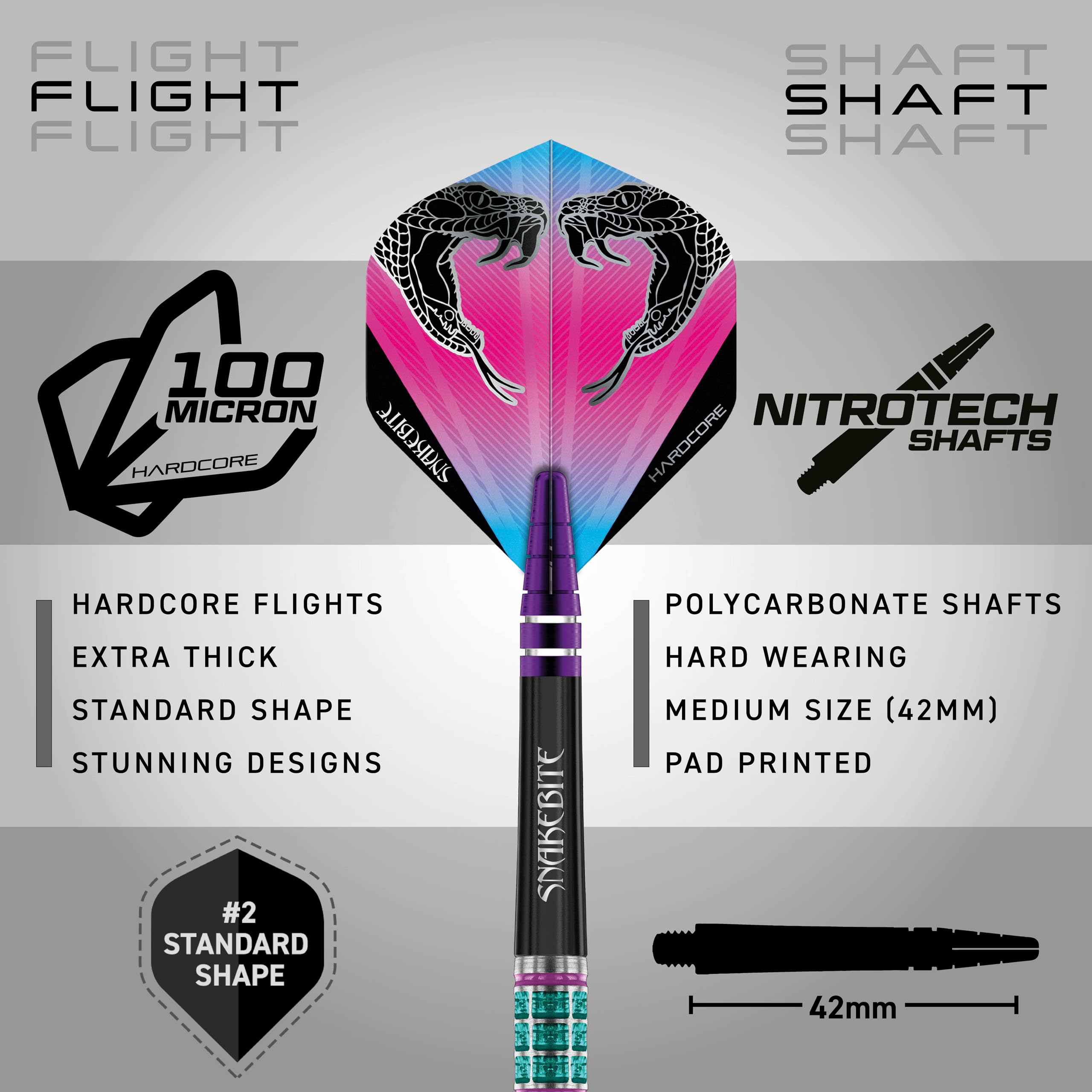 RED DRAGON Peter Wright Snakebite Supa-Venom 18g Barrel