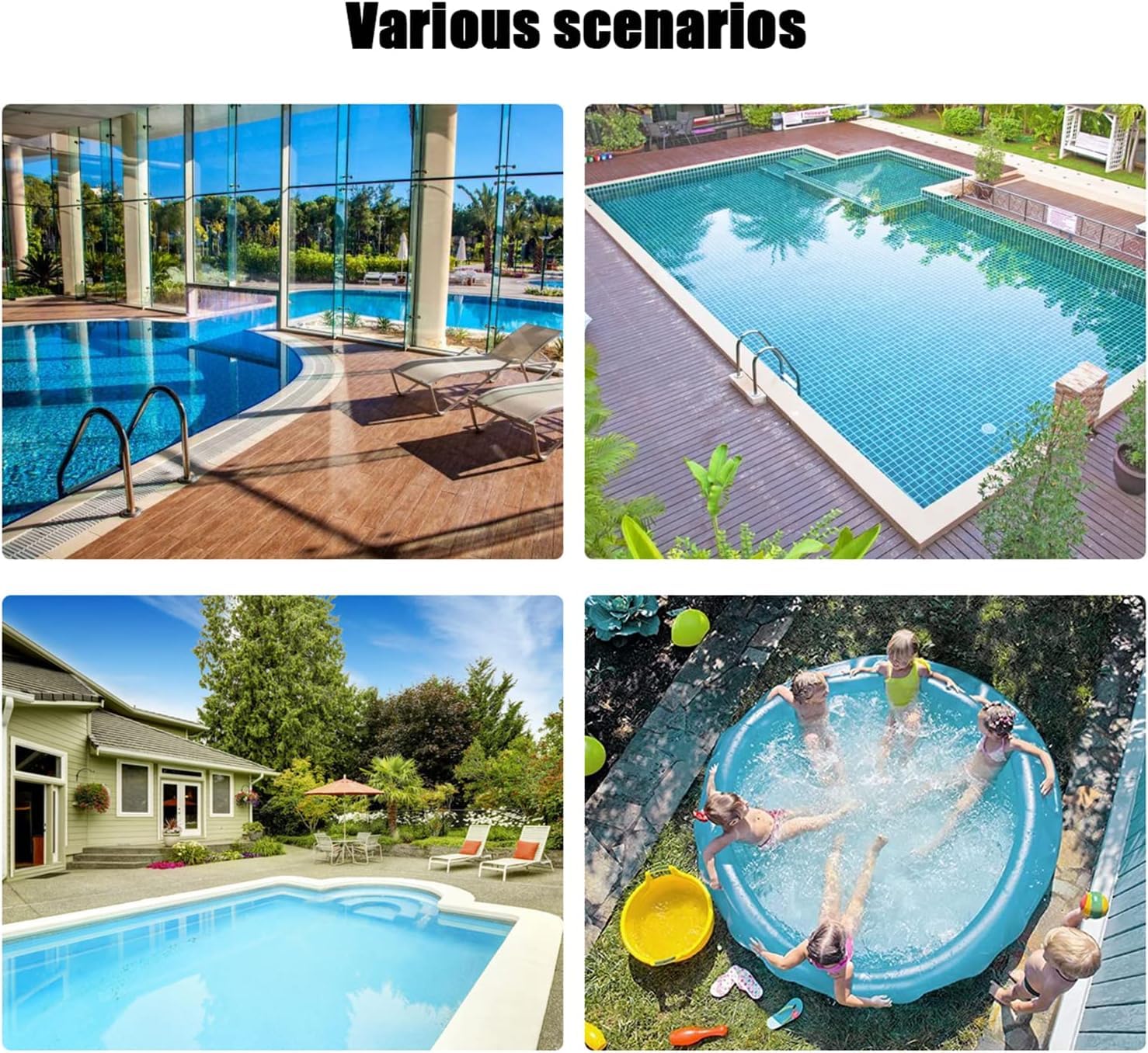 Aspirateur de piscine sans fil, rechargeable, aspirateur de piscine portatif pour piscines hors sol et creusées, spa, jacuzzi, aspiration 18,5 GPM, temps de fonctionnement de 80 minutes (argenté)