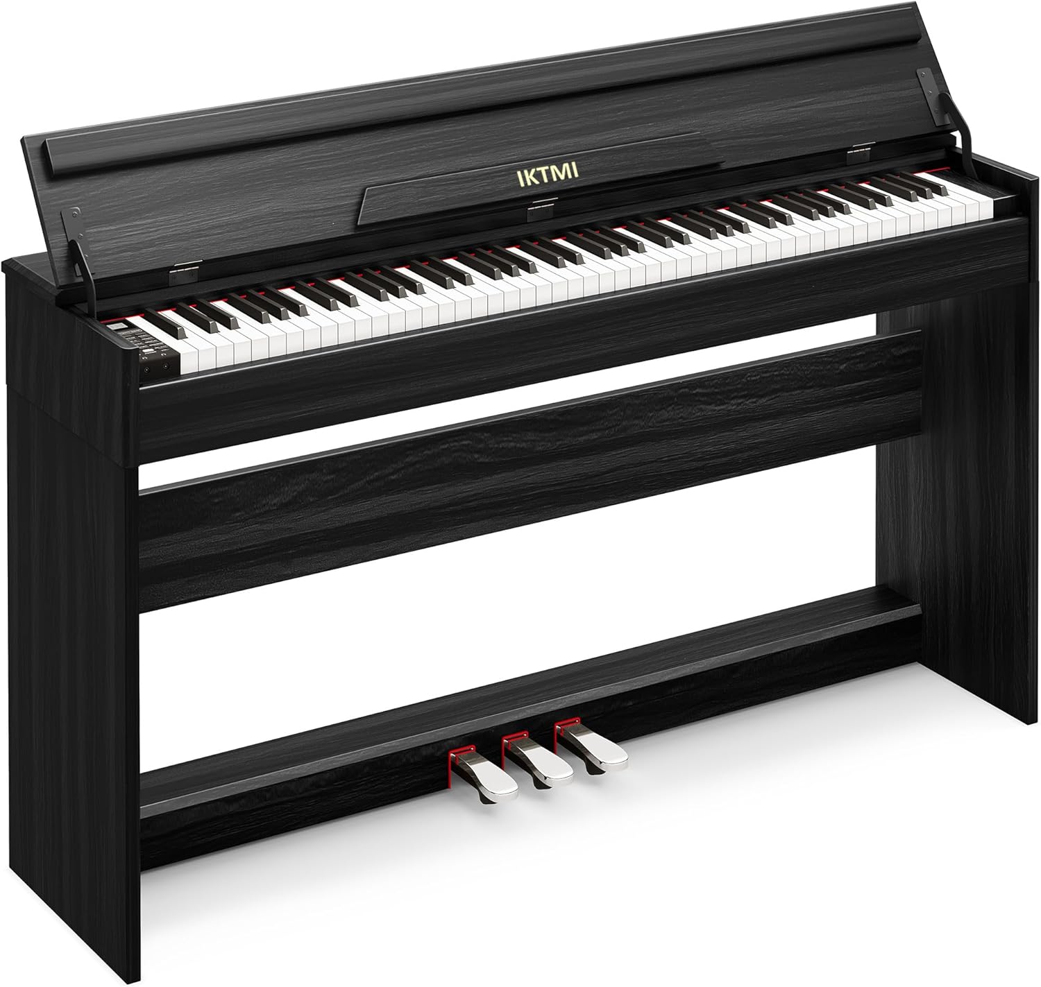 1点限定 木製 電子ピアノ 88鍵盤 アップライト ピアノ スタンド一体型 黒色 Amazon | IKTMI 電子ピアノ 88鍵盤 木製 ピアノ 88鍵 Digital
