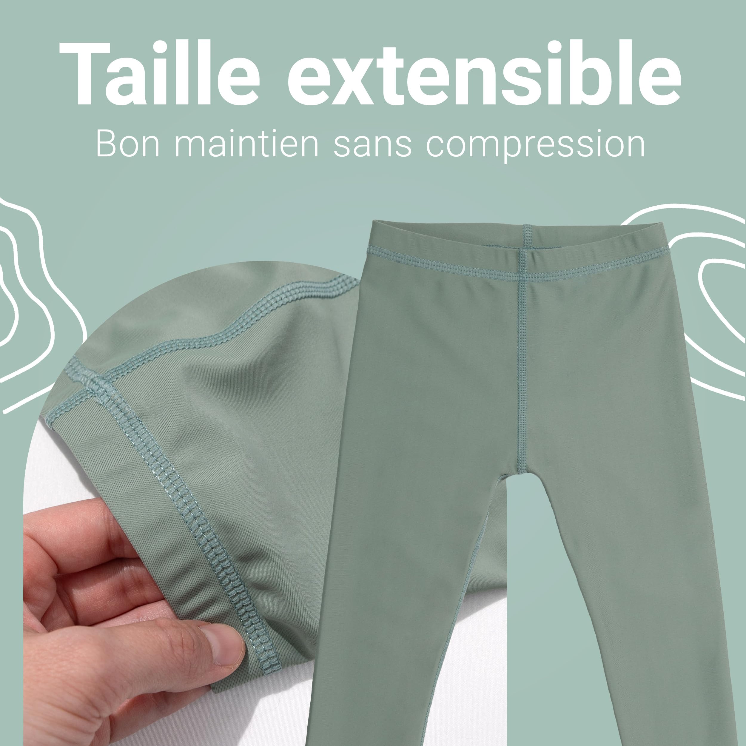 LaLoona Combinaison Anti UV Bebe (2 Pièces) – T Shirt UV Enfant Manches Longues et Short de Bain Long UPF 80+ – Maillot de Bain Unisexe, Séchage Rapide, Oekotex