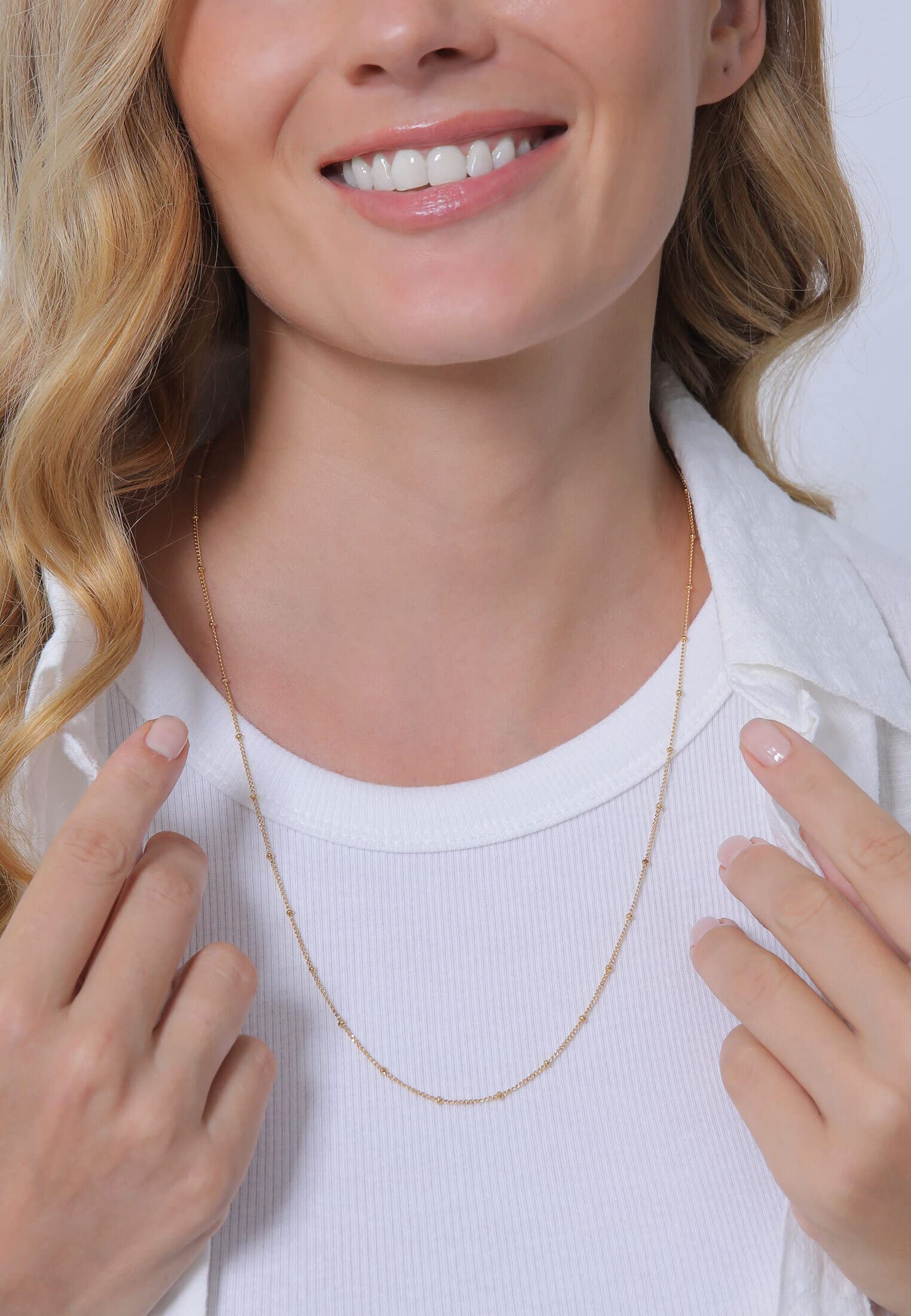 Elli - Collana da donna in argento sterling 925, con sfere