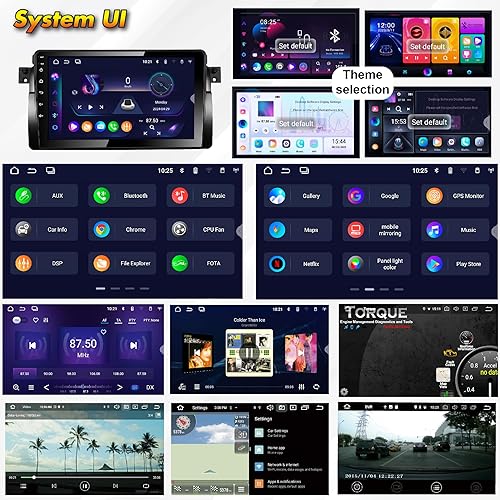 Miniatura 5 de Amaseaudio Android 11 estéreo para automóvil, 1 DIN compatible con BMW E46 3 Series 1999-2004, pantalla táctil de 9 pulgadas, DSP+, compatible con