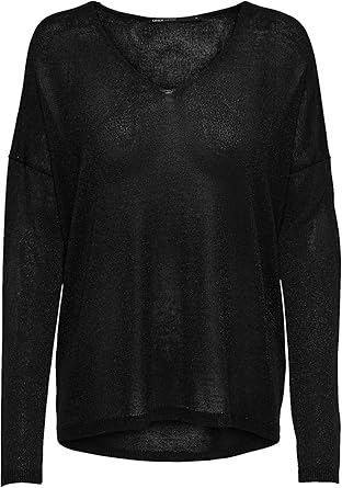 Only Onlpisa L S V Neck Pullover Knt Noos Pull Femme Amazon Fr Vetements Et Accessoires