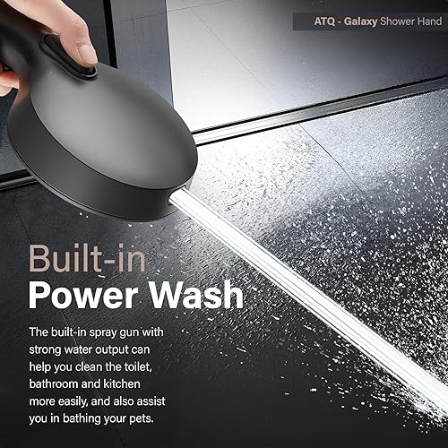 Miniatura 6 de Filtered Shower Head 7 Spray Mode Matte Black Shower Head with Filters High Pressure Shower Heads with Handheld Spray Combo Built-in Power Wash Mode