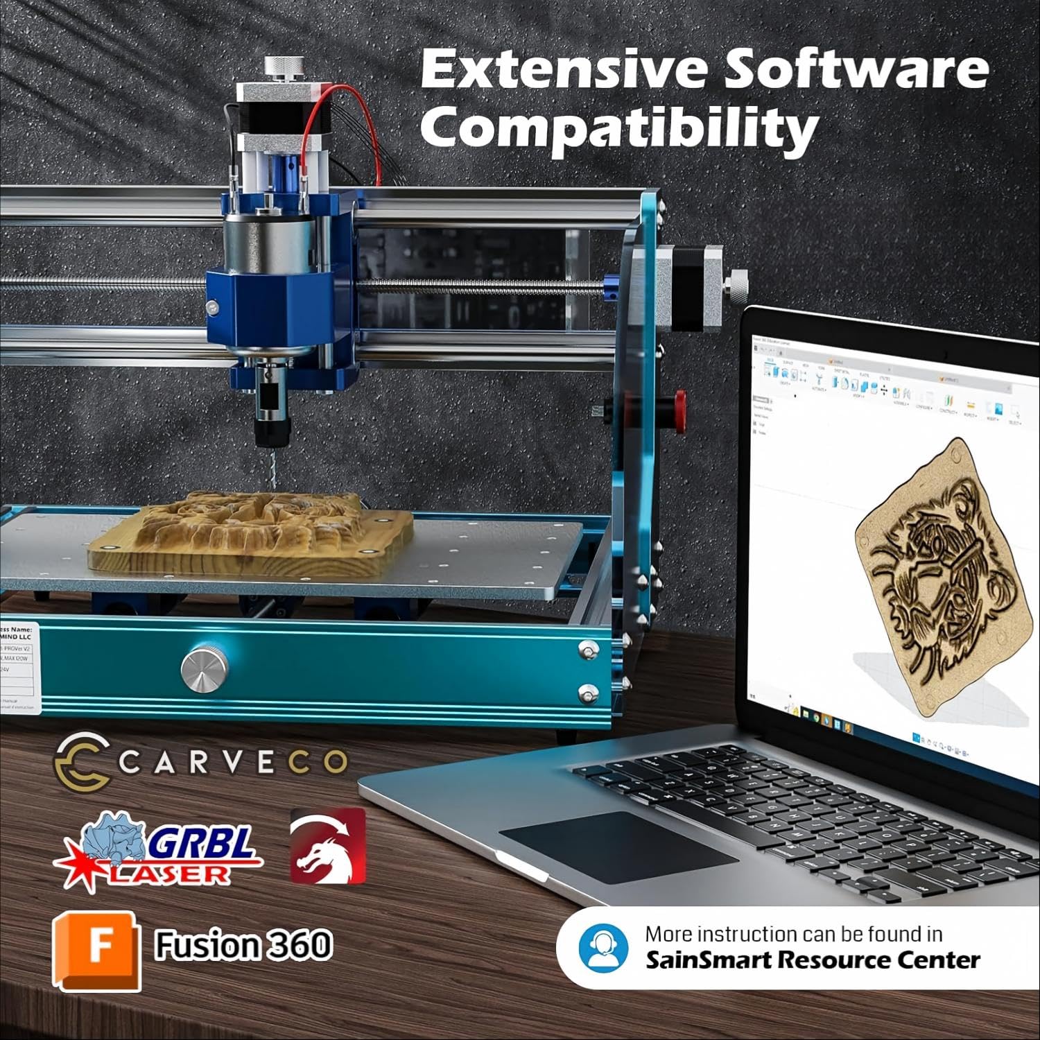 Genmitsu 3018-PROVer V2 Mini Machine CNC pour Bois, MDF et Acrylique