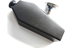 Black Powder Coat Hexagon Coffin Flask: Timeless Elegance in a Compact Design