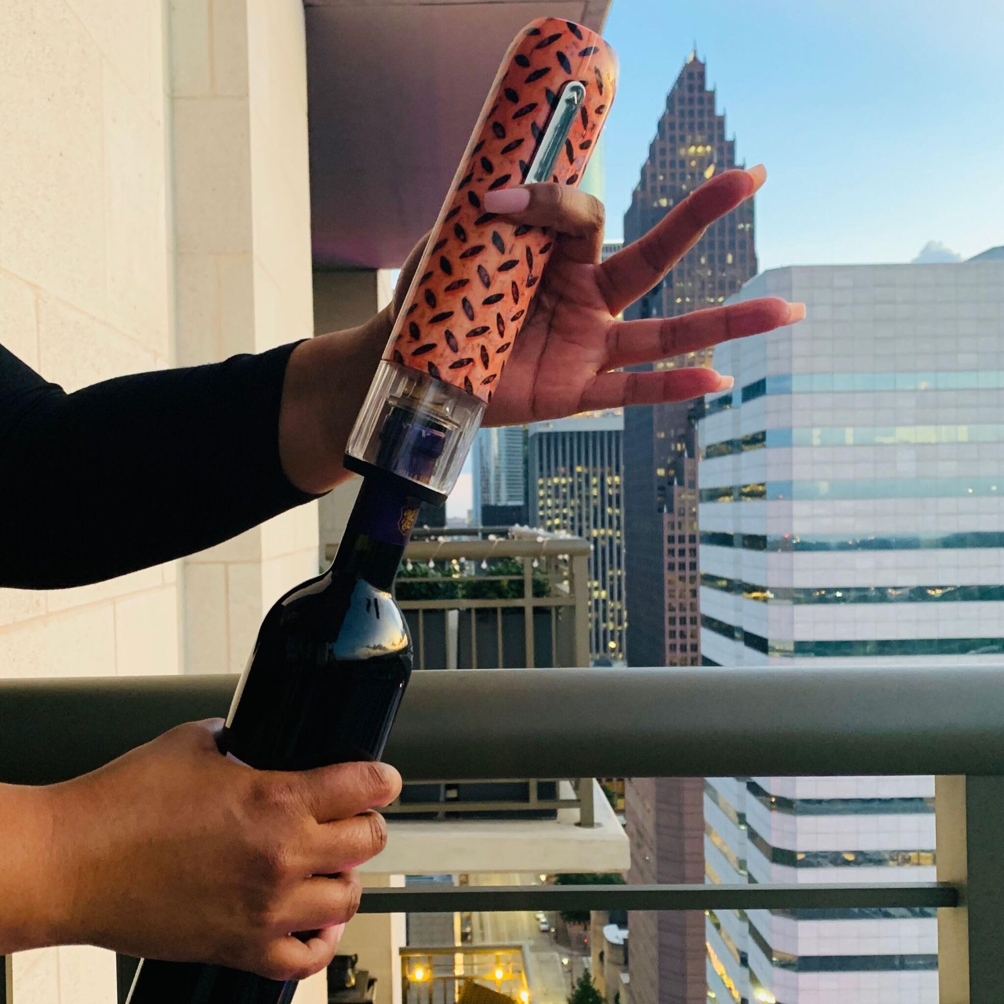 Apribottiglie elettrico per vino con tagliacapsule, senza fili e ricaricabile, cavatappi automatico, base di ricarica, regalo per gli amanti del vino, design elegante, nuovo per il 2025