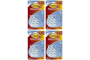 Command Strips Clear, Medium, 36-Strips