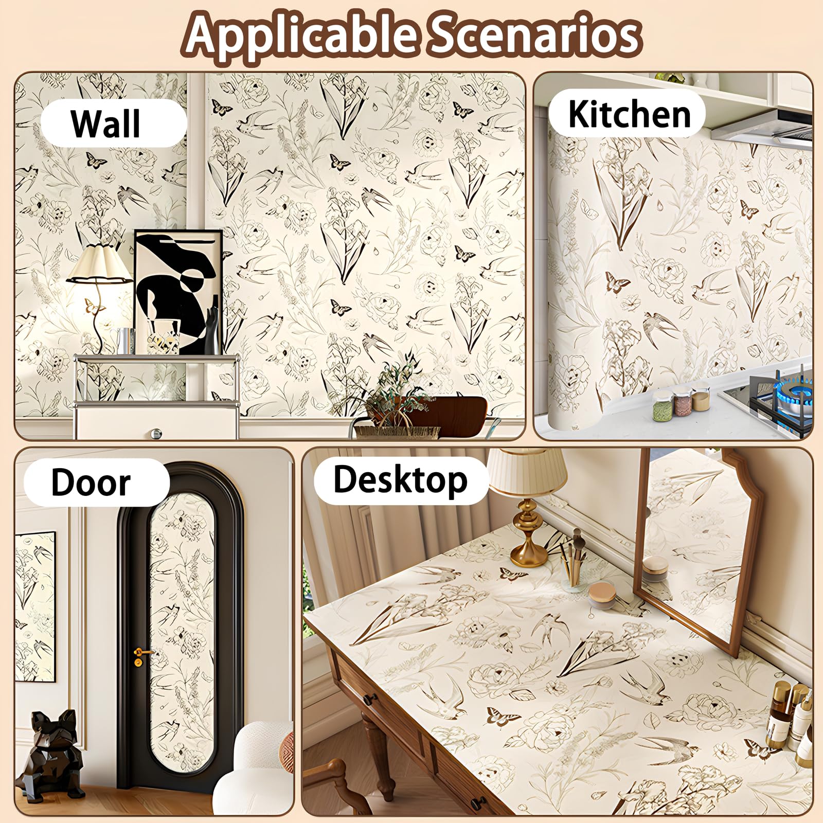 Piastrelle autoadesive in marmo per cucina e bagno, impermeabili, oleose, fai da te, facili da staccare e attaccare, decorazione perfetta per ristrutturazione e ristrutturazione della casa