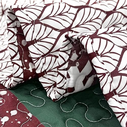 Miniatura 7 de Mocaletto Juego de edredón de lujo de 2 piezas, tamaño individual, elegante y reversible, juego de ropa de cama de Navidad con funda de almohada,