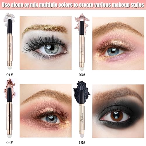 Miniatura 6 de Sombra de ojos mate en barra #18 Black Shimmer