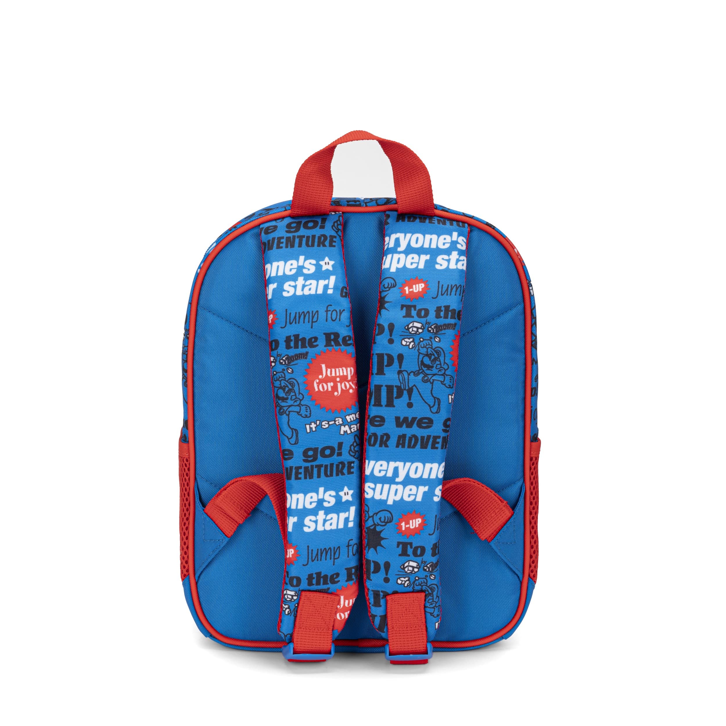 SUPERMARIO - Mini Plecak Szkolny i Czasu Książka Unisex, Casual Plecak Dla chłopców i dziewcząt - cm 22x10x33h, niebieski, Taglia unica, Casual