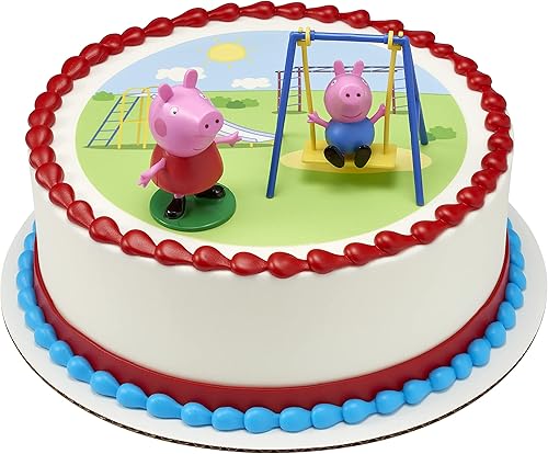 Miniatura 5 de DecoPac Peppa Pig en un Columpio Set para decorar pasteles con glaseado
