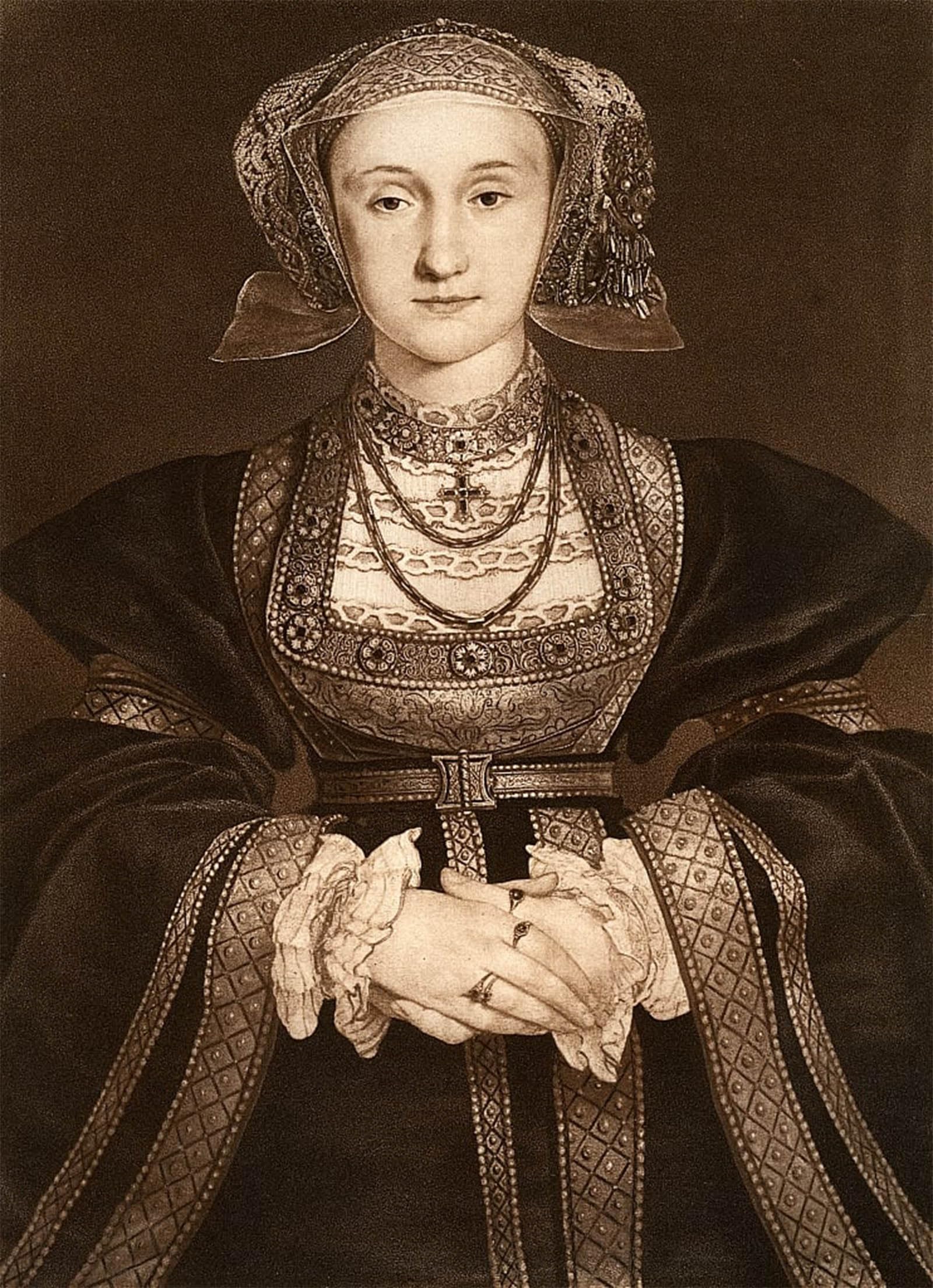 ARTXLXXBN Famous Prints Artwork Pictures Poster Painting Art Anne of Cleves by Hans Holbein the Younger Artwork Landscape Pictures for Home Decor 60x90cm