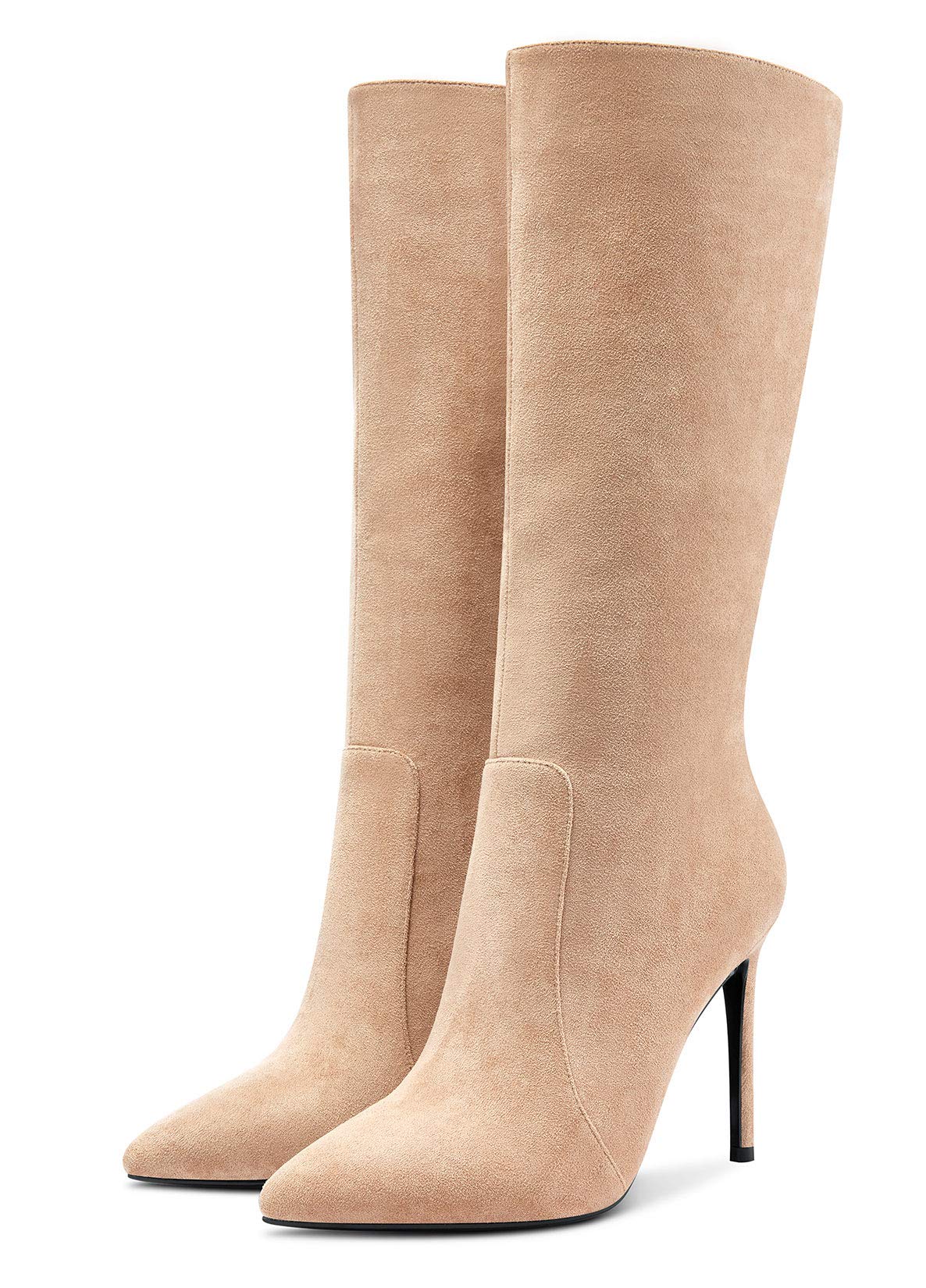 Castamere Mujer Elegante Tacón de Aguja Botas Largas hasta la Rodilla 10CM Tacón Alto Boots
