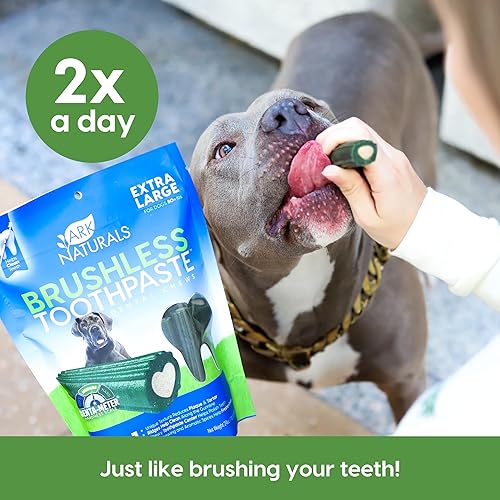 Miniatura 8 de Ark Naturals Brushless Toothpaste Dog Dental Chews Freshens Breath Unique Texture Helps Reduce Plaque  Tartar Multi Size