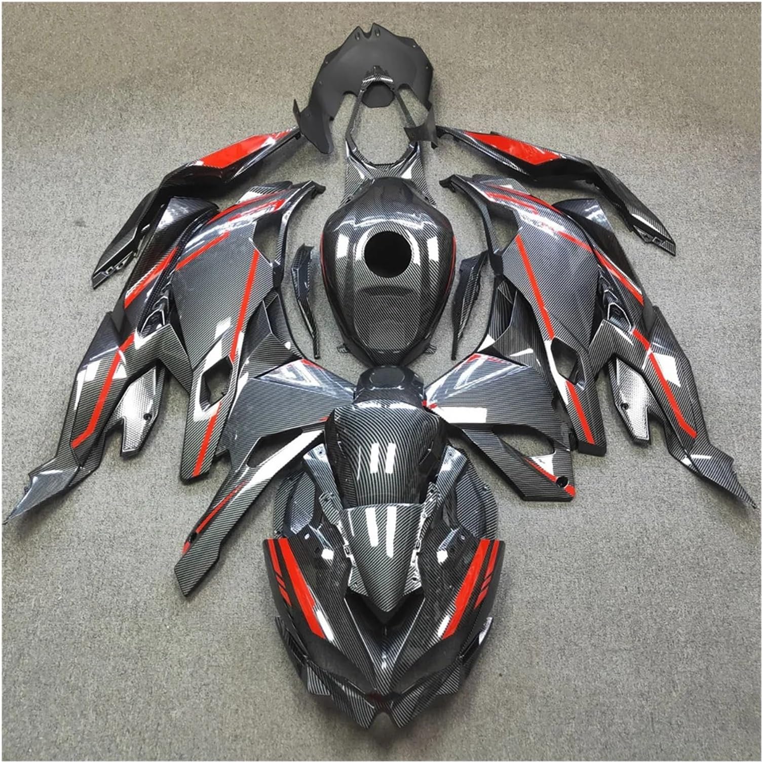 Motorcycle Fairing Panel Cowling Fairing Kit Body For ni&nja ZX4RR ZX-4R 2019 2020 2021 2022 2023 2024 19-24 Motorbike Spoiler Side Panel
