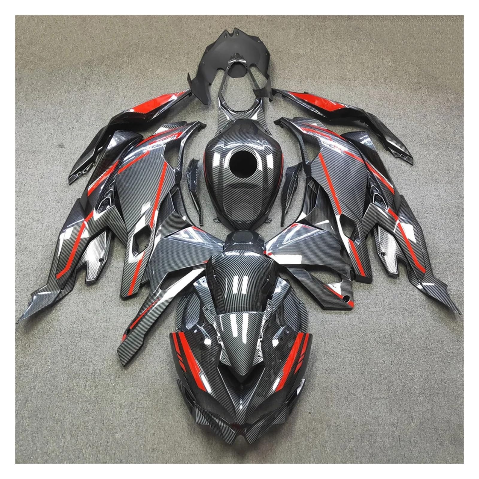 Motorcycle Fairing Panel Cowling Fairing Kit Body For ni&nja ZX4RR ZX-4R 2019 2020 2021 2022 2023 2024 19-24 Motorbike Spoiler Side Panel
