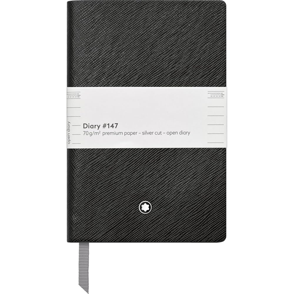 Montblanc Fine Stationery Notebook #147 - Open Diary Black