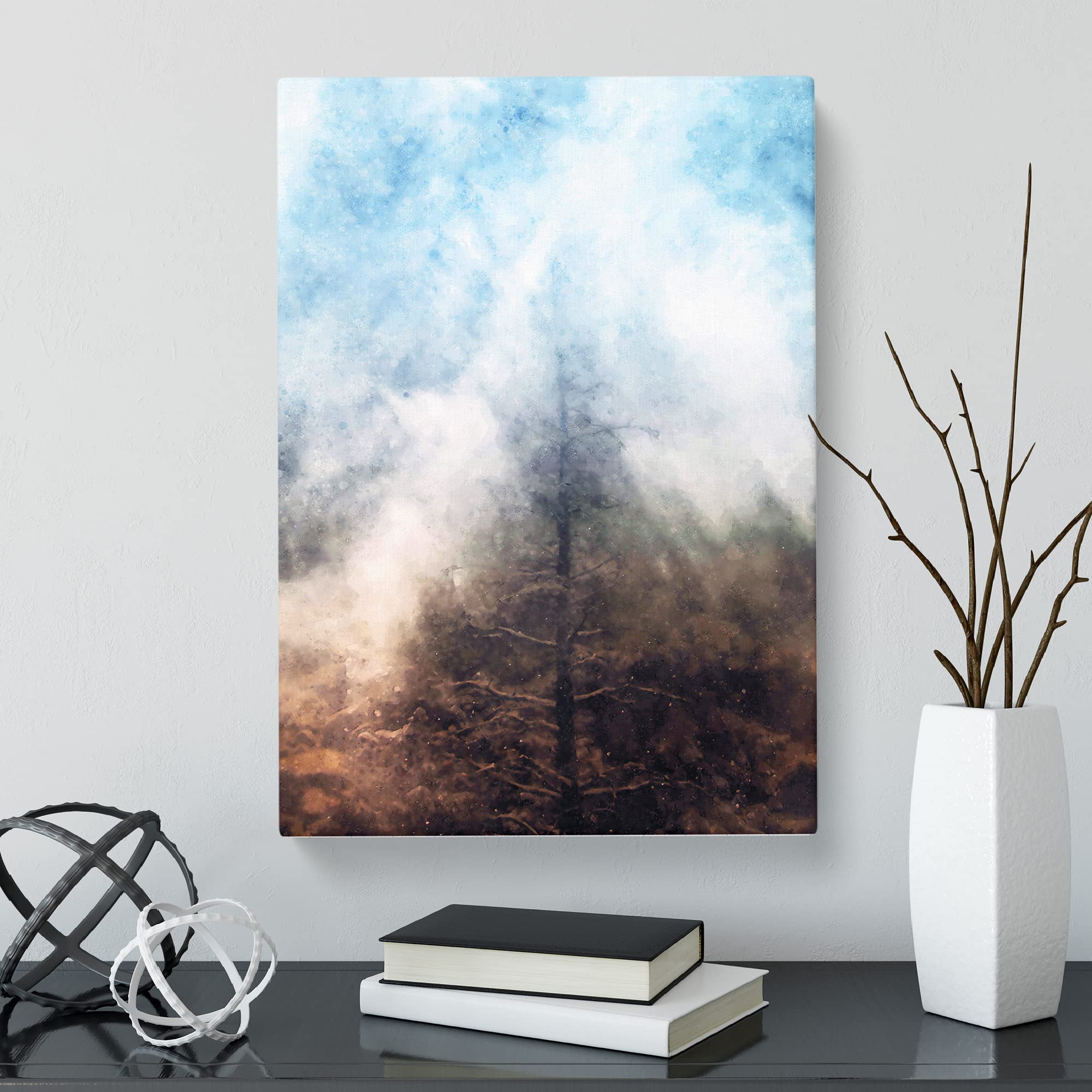 Tree In Boulder Colorado Canvas Print, Mixed, 25L x 50W cm - Image 2