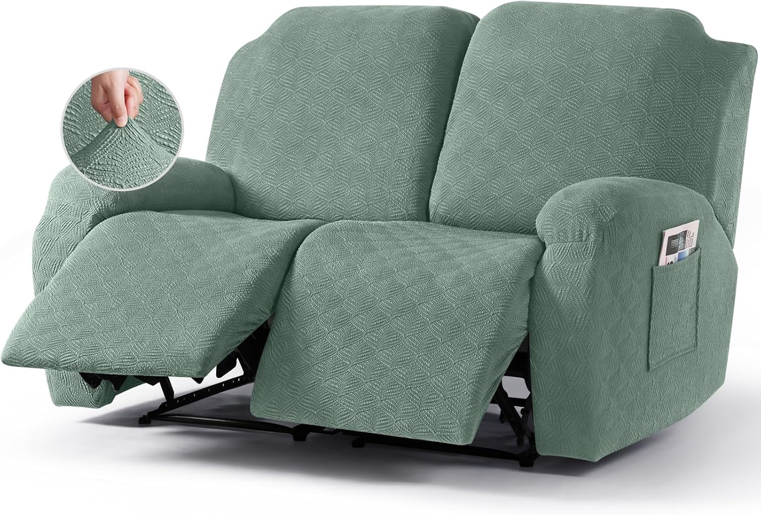 Timeles Recliner Loveseat Cover, soft stretch microfiber