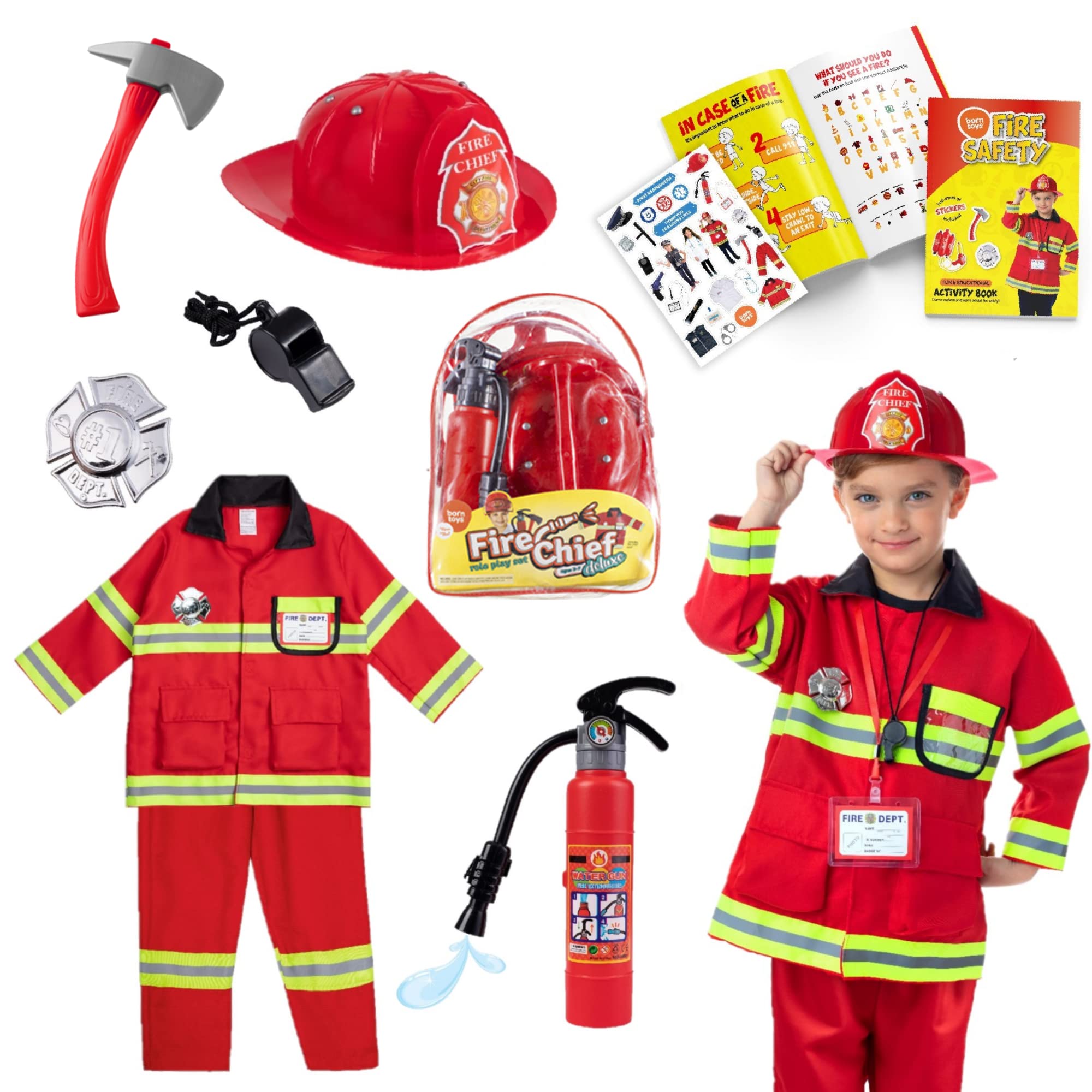 Buy Born Toys Firefighter Costume for 