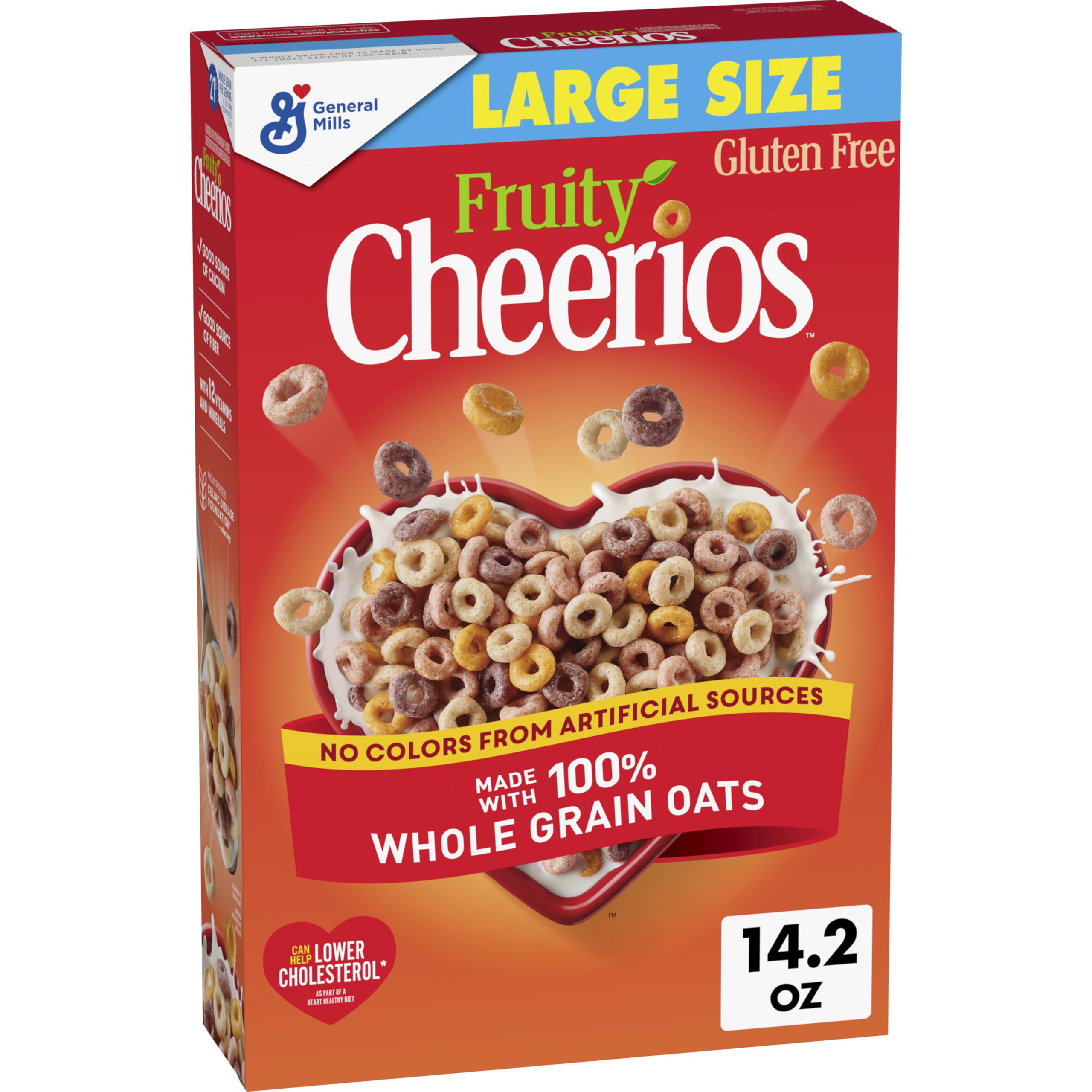 General Mills Fruity Cheerios Cereal Large Total, 14.2 Oz