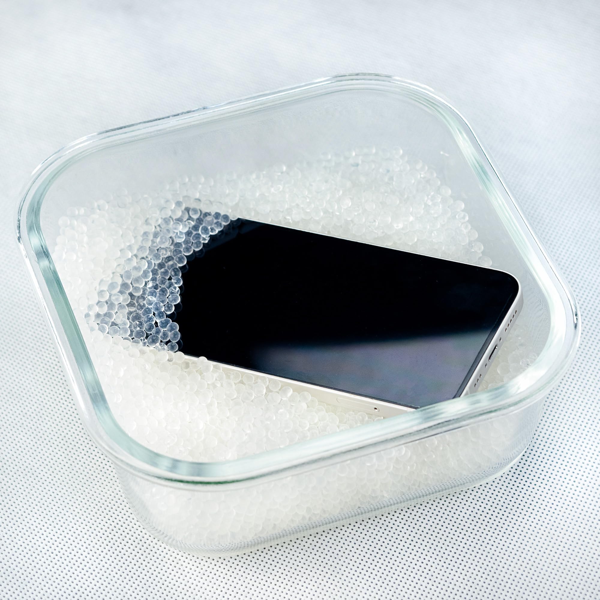 KnePo Kunststofftechnik 2 Kg Silica Gel Weiß Regenerierbar