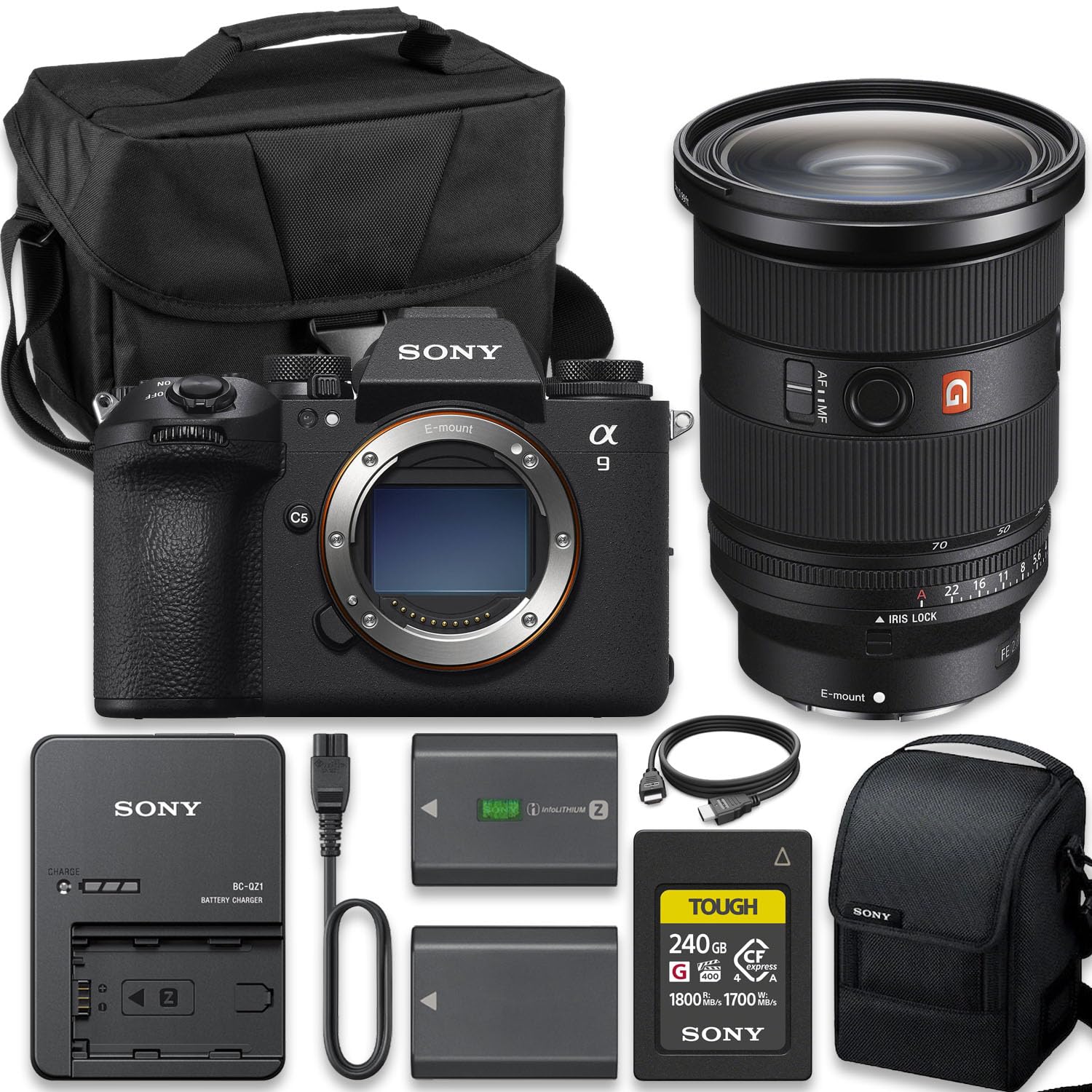 Sony Alpha 9 III Mirrorless Camera with Sony FE 24-70mm f/2.8 GM II Lens
