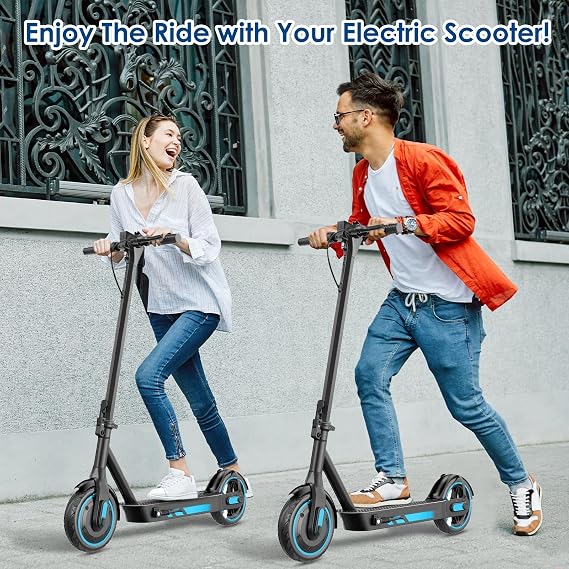 Electric Scooter,8.5/10 Solid Tires,UP to 19MPH,350W/500W Powerful Motor,20-31 Mile Range with Braking System,Foldable Lightweight Electric Scooter for Adults,Max Load 265 LBS,App Control