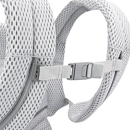 Miniatura 9 de Bebamour Portabebés ergonómico transpirable para 7 a 32 libras, perilla ajustable para desarrollar la cadera del bebé, portabebés de malla de aire,