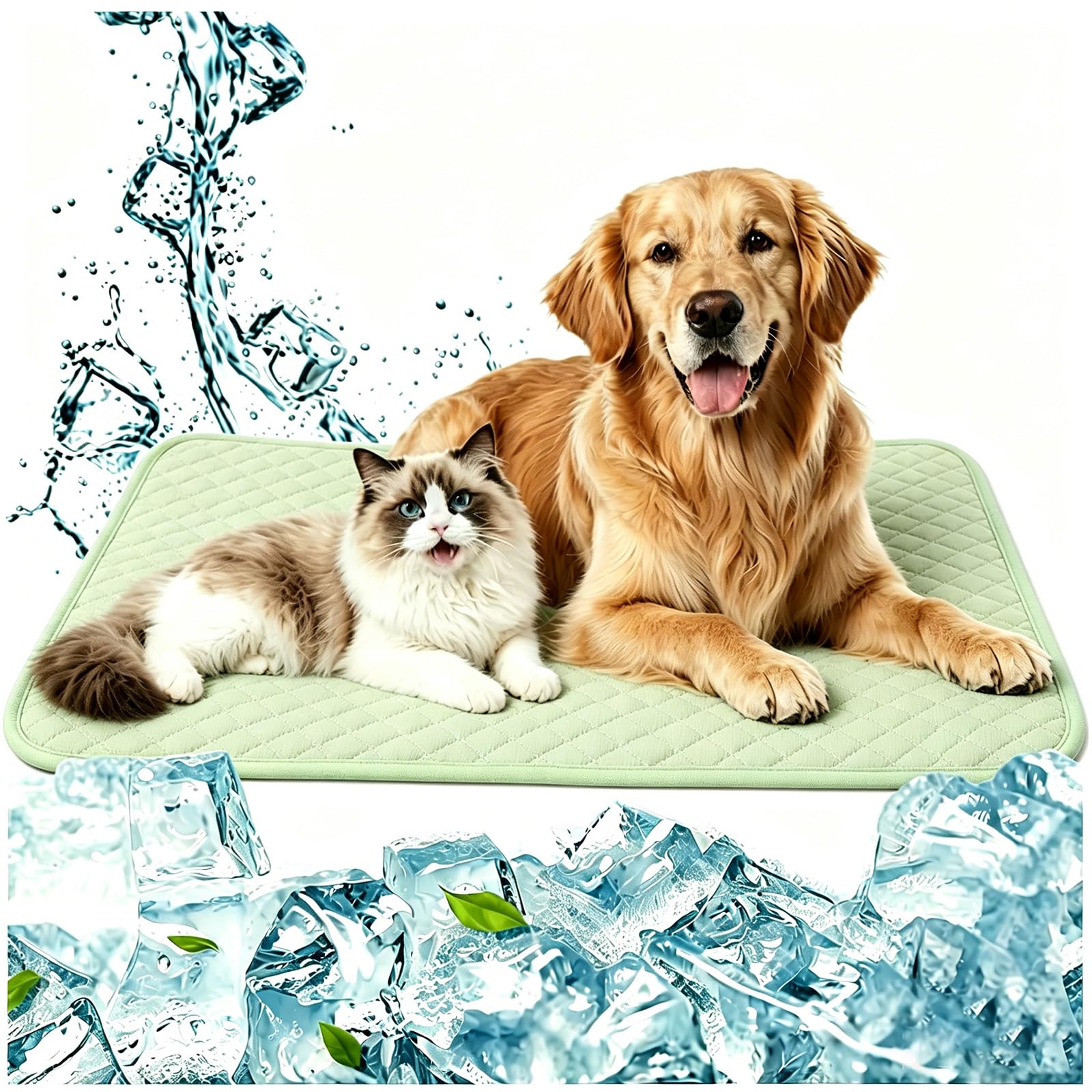 Dog Cooling Mat with Pressure-Activated Technology，style 6：50 * 40cm