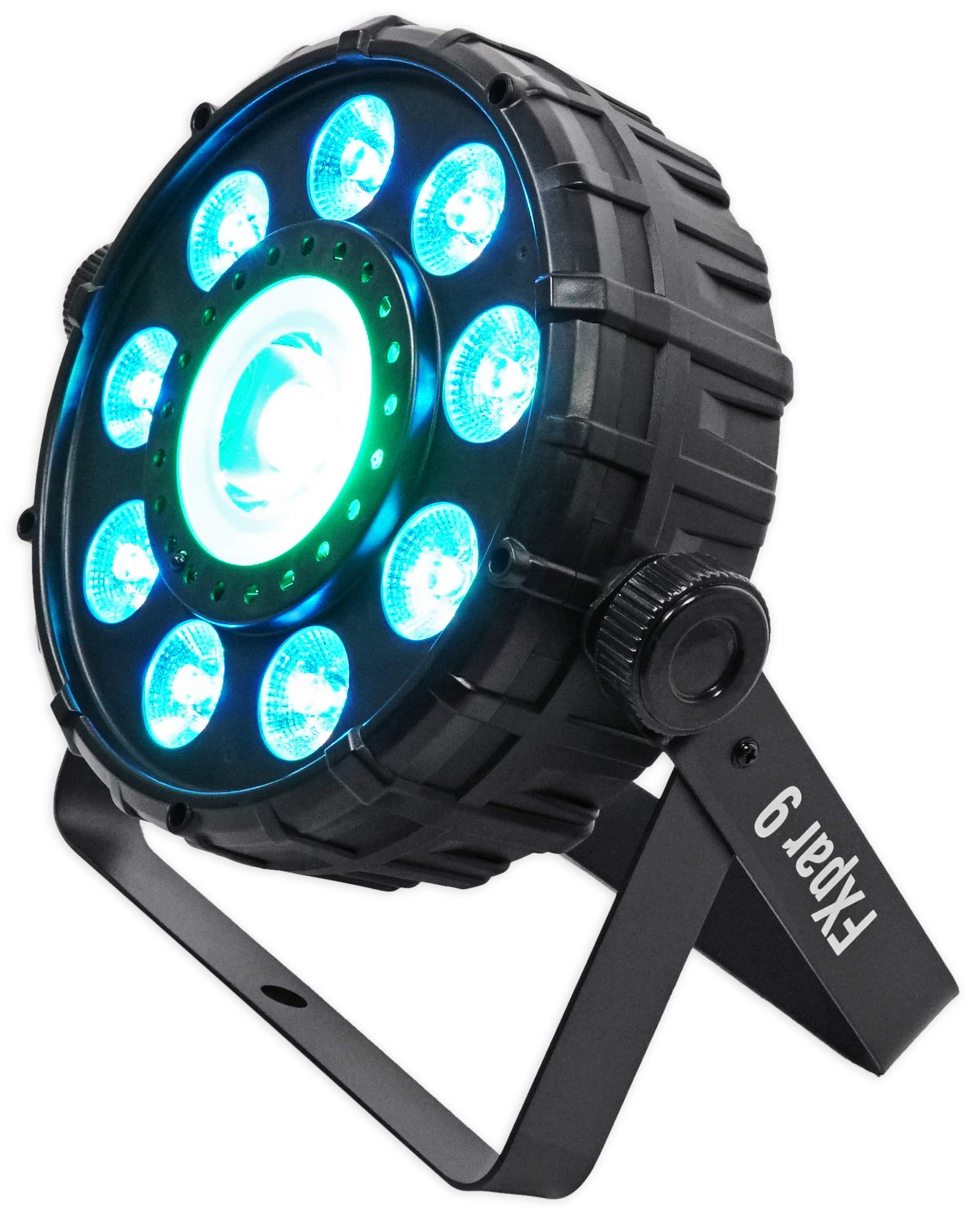 (2) Chauvet DJ FX Par 9 DMX Multi-Effect LED, SMD RGB+UV Strobe Par Lights