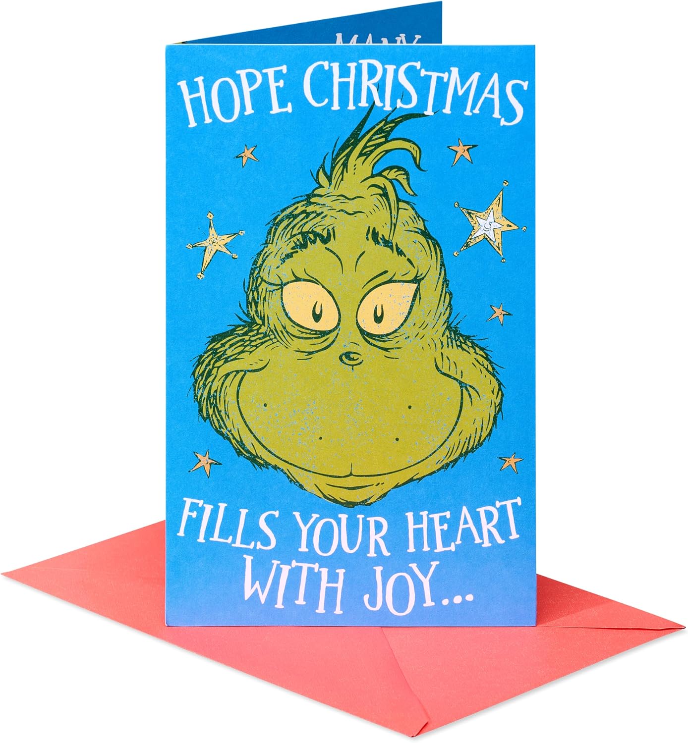 American Greetings Dr. Seuss Grinch Christmas Card, Holiday Greeting with Grinch's Growing Heart Pop Out (Fills Your Heart with Joy Many Times Over)